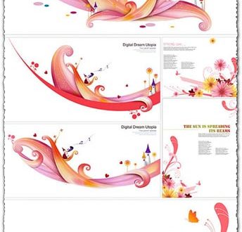 Flower waves vectors