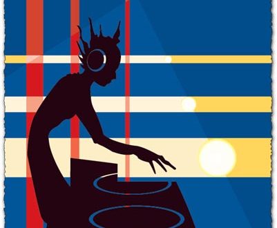 Dancing people silhouettes vectors