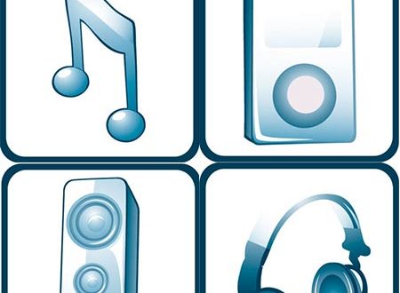 Vector music icons
