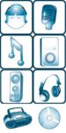 Vector music icons