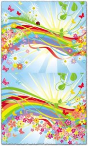 Spring backgrounds in vector format