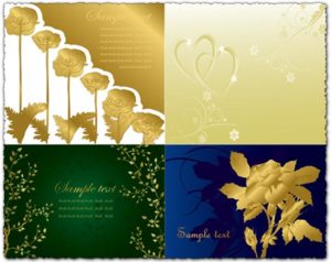 Vector wedding invitation templates