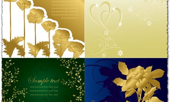 Vector wedding invitation templates
