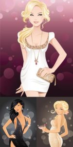 Vectorial fashion girls