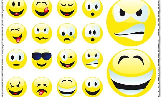 Emoji emoticon vectors