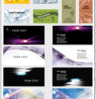 Vectorized business cards backgrounds