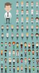 Vectorized business people expressions