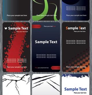 Vertical business cards