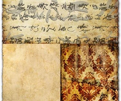Vintage textures for old calligraphy
