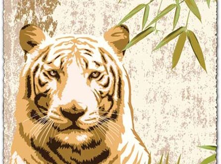 Tiger vector poster