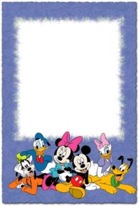 Walt Disney characters photo frame for children