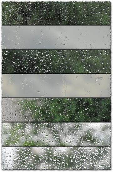 Water drops on glass textures