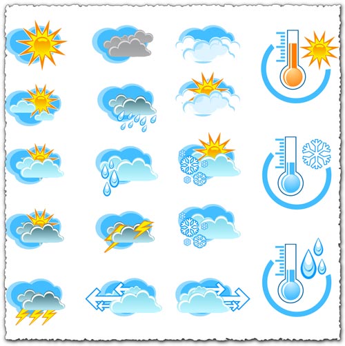 Transparent weather png icons