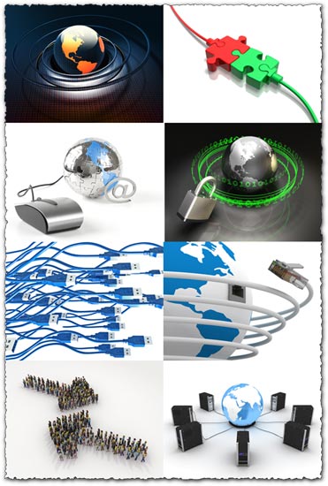 Creative web connections in vector format