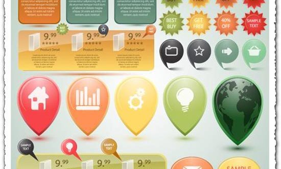 Website sale tags vectors