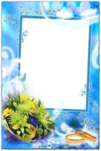 Wedding bouquet png frame