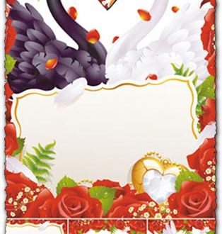 Wedding card vector templates