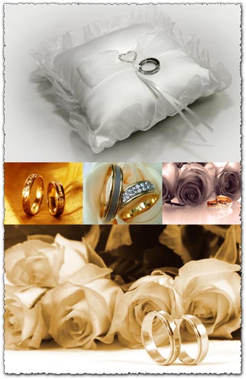 Wedding rings stock images