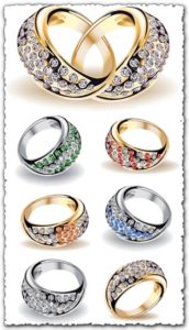 Wedding rings vectors