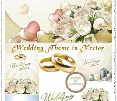 Wedding template vectors