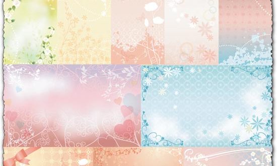 Vector wedding textures