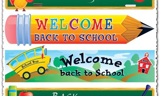 Welcome Back To School Cartoon Eps Vectors For Download