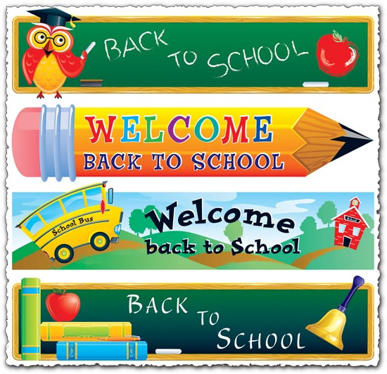 Welcome back to school vector