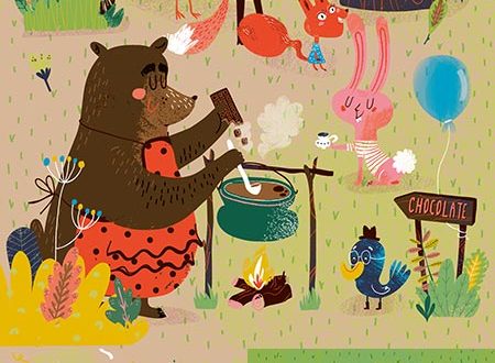 Wild animals party vector banners