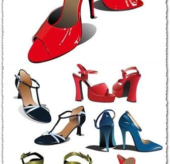Woman shoes vector design