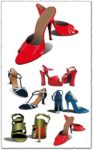 Woman shoes vector design