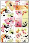 Girls with flowers vectors