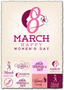 Womens day greeting card for 8 march