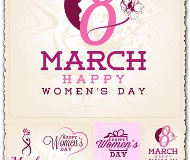 Womens day greeting card for 8 march