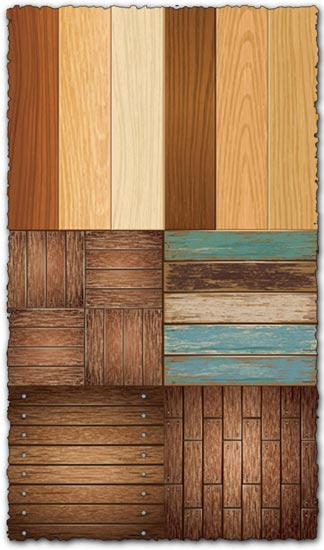 Wooden vector textures