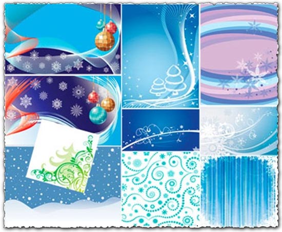 Christmas backgrounds in vector format