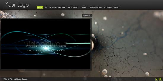 Xml flash liquid template