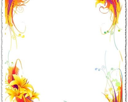 Yellow lily vector flower design