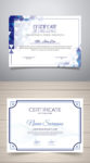 Certificate of excellence vector template
