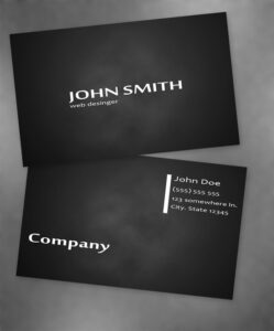 Corporate business cards