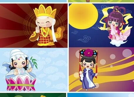 Vector cartoon characters