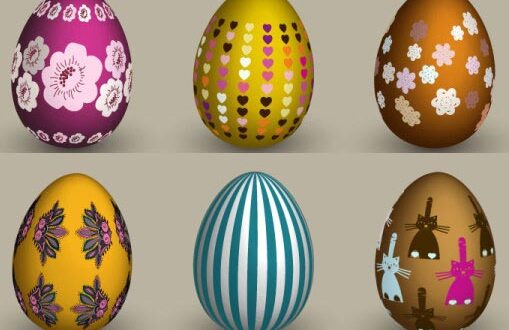Easter vector eggs