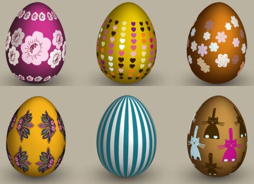 Easter vector eggs