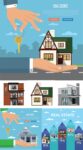Real estate advertising agency vectors