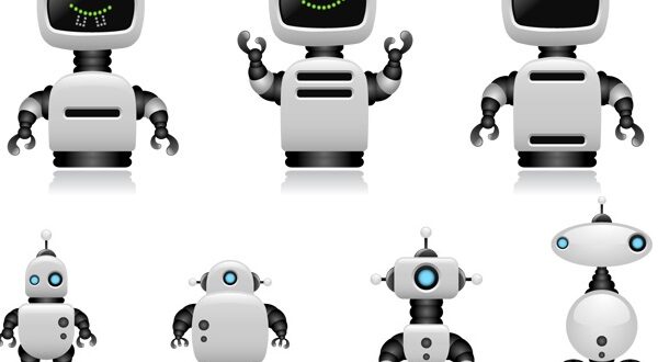 Robot character vector illustration