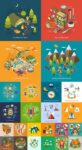 Specific touristic activities vector banners