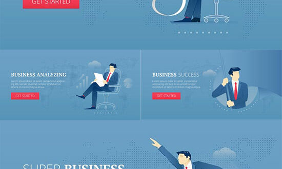 Successful business analysis vectors