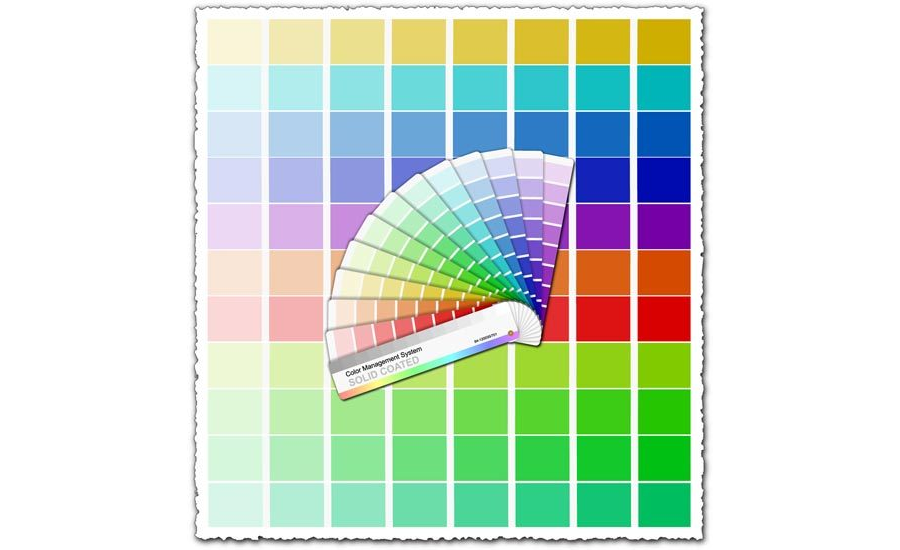 CMYK Pantone palette vector